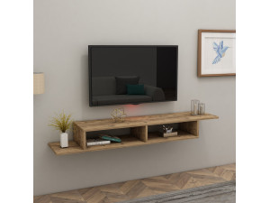 Porta TV in legno "Muson" - 120 x 29 x 18 cm - Pino Atlantico 2