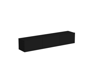 Porta TV in legno "Denby" - 160 x 31 x 29 cm - Nero