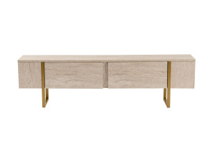 Mobile TV in legno "Serenity" 180 x 30 x 50 cm - Travertino