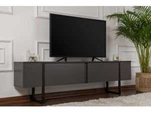 Mobile TV in legno "Serenity" 180 x 30 x 50 cm - Antracite 2