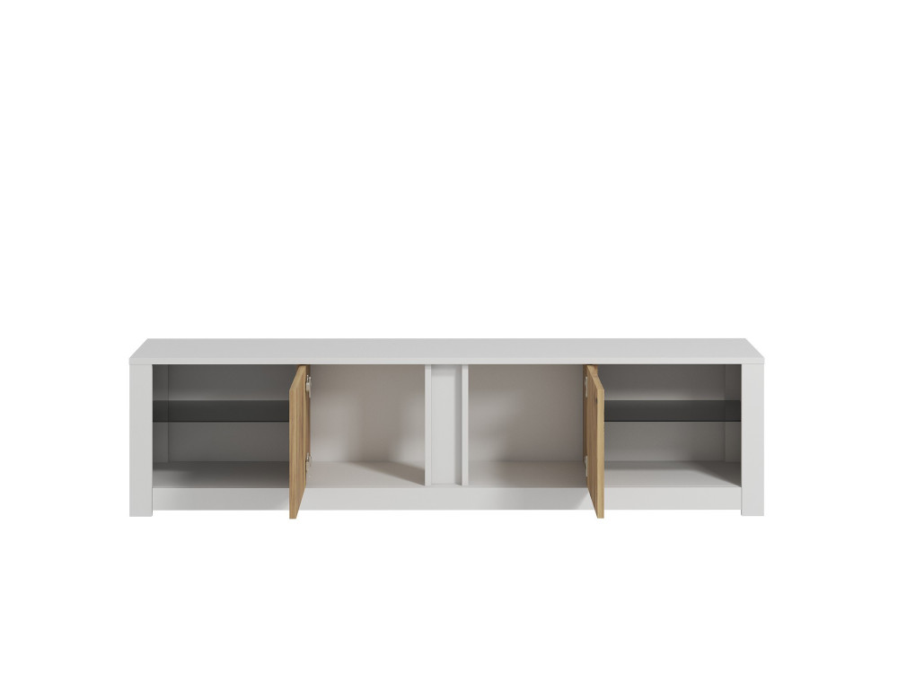 Porta TV in legno "Aydos" 180 x 35 x 45 cm - Bianco