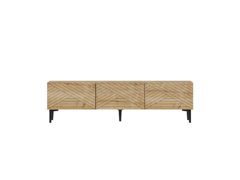 Mobile TV in legno "Felix" 160 x 31,4 x 44,1 cm - Rovere zaffiro
