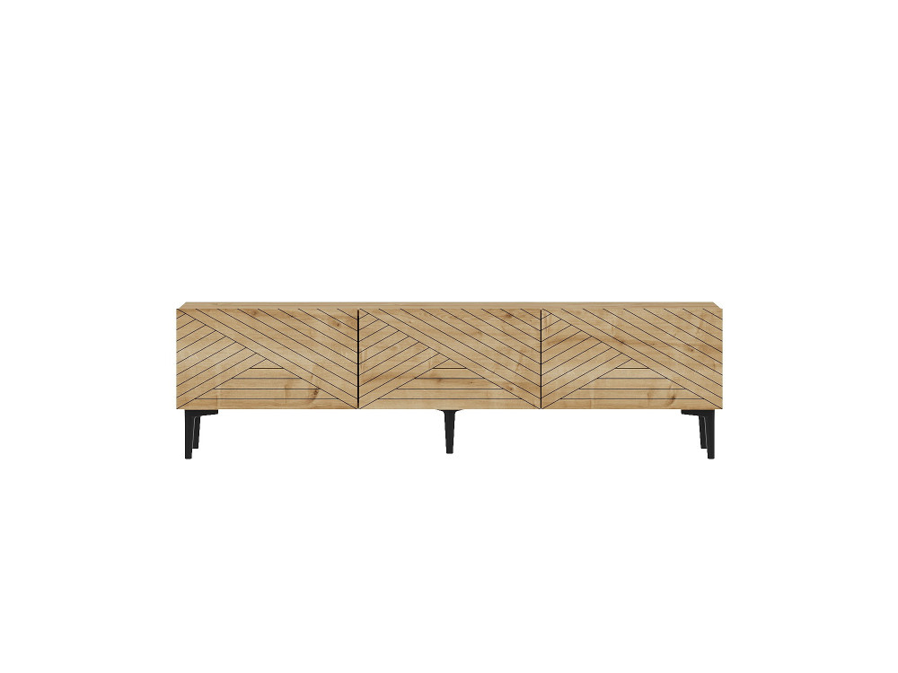 Mobile TV in legno "Felix" 160 x 31,4 x 44,1 cm - Rovere zaffiro