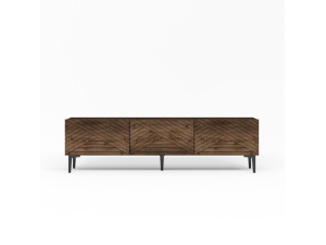 Porta TV in legno "Felix" - 160 x 31 x 44 cm - Marrone