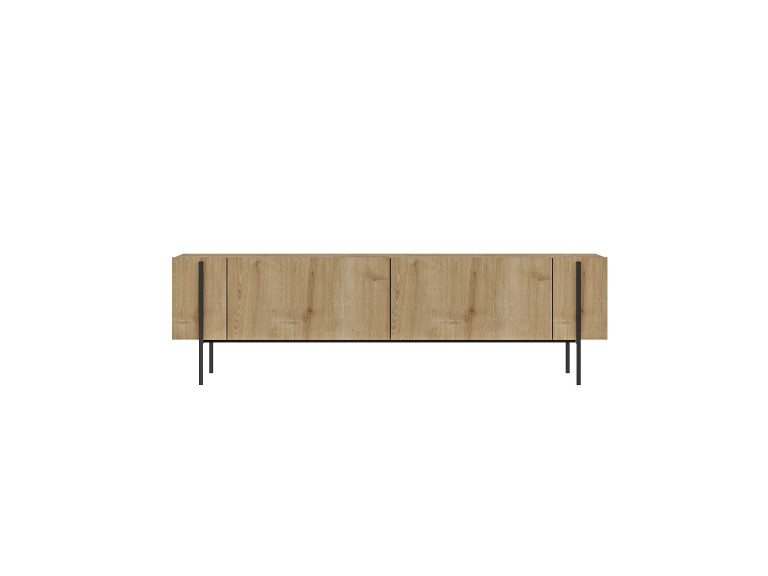 Porta TV in legno "Herman" - 160 x 31 x 45 cm - Beige