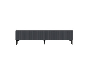 Porta TV in legno "Oscar" - 180 x 31 x 45 cm - Grigio antracite
