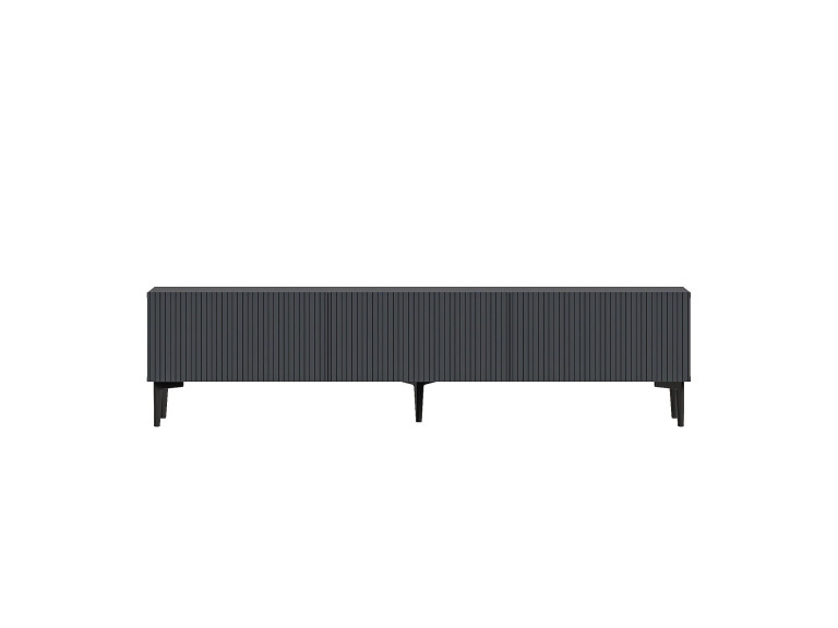 Porta TV in legno "Oscar" - 180 x 31 x 45 cm - Grigio antracite