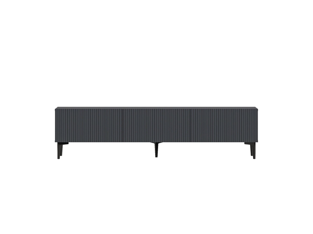 Porta TV in legno "Oscar" - 180 x 31 x 45 cm - Grigio antracite