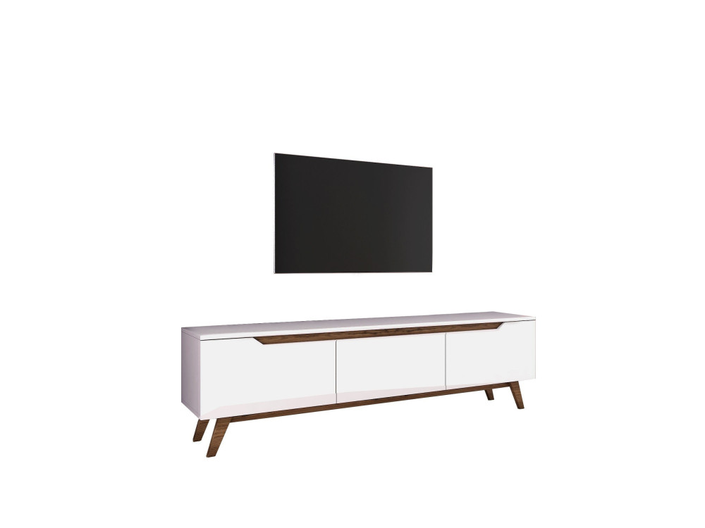 Porta TV in legno "Digi" - 180 x 35 x 48 cm - Marrone