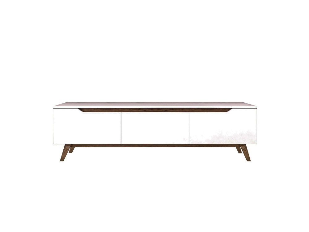 Porta TV in legno "Digi" - 180 x 35 x 48 cm - Marrone