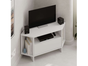Porta TV in legno "Viva" - 95 x 35 x 45 cm - Bianco 2
