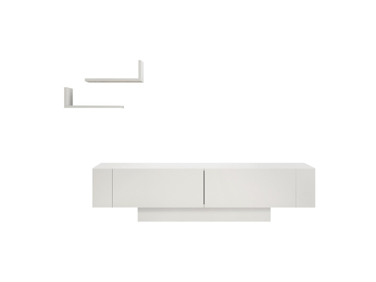 Porta TV in legno "Matera" - 150 x 31 x 41 cm - Bianco