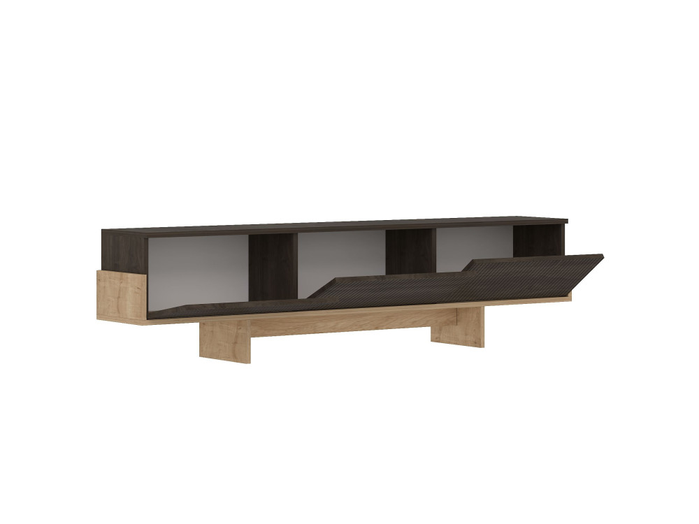 Porta TV in legno "Hege" - 180 x 30 x 44 cm - Marrone