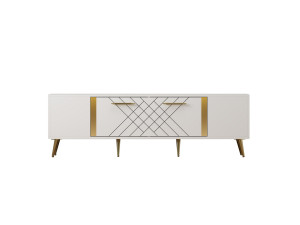 Porta TV in legno "Detas" - 150 x 35 x 48 cm - Oro