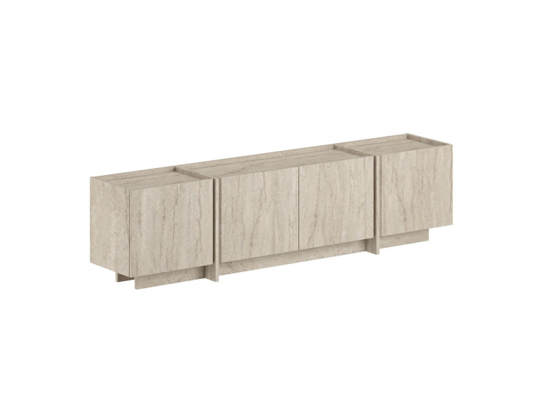 Porta TV in legno "Lowen" - 180 x 35 x 46 cm - Travertino