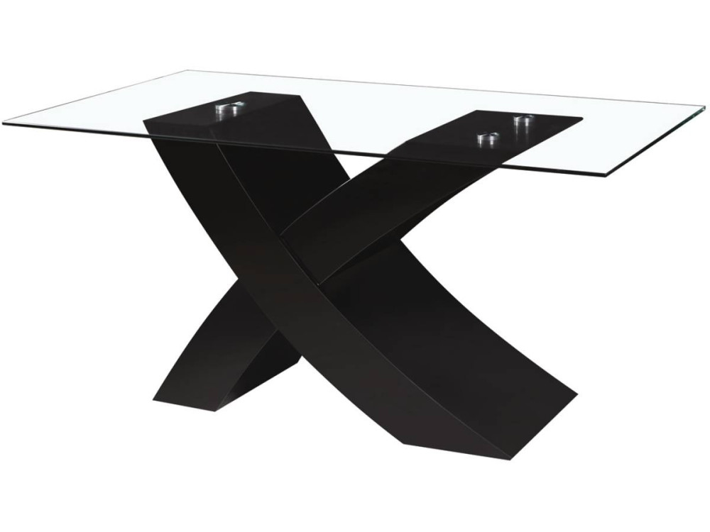 Tavolo da pranzo  "Mona" - 150 x 90 x 74 cm - Nero