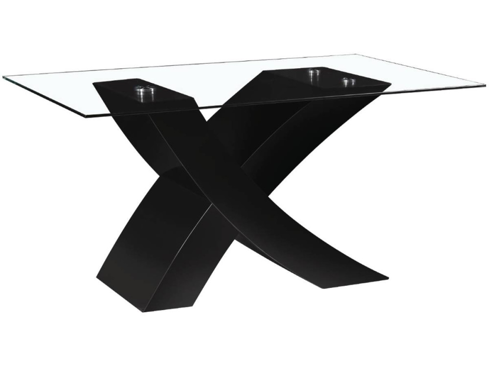 Tavolo da pranzo  "Mona" - 150 x 90 x 74 cm - Nero
