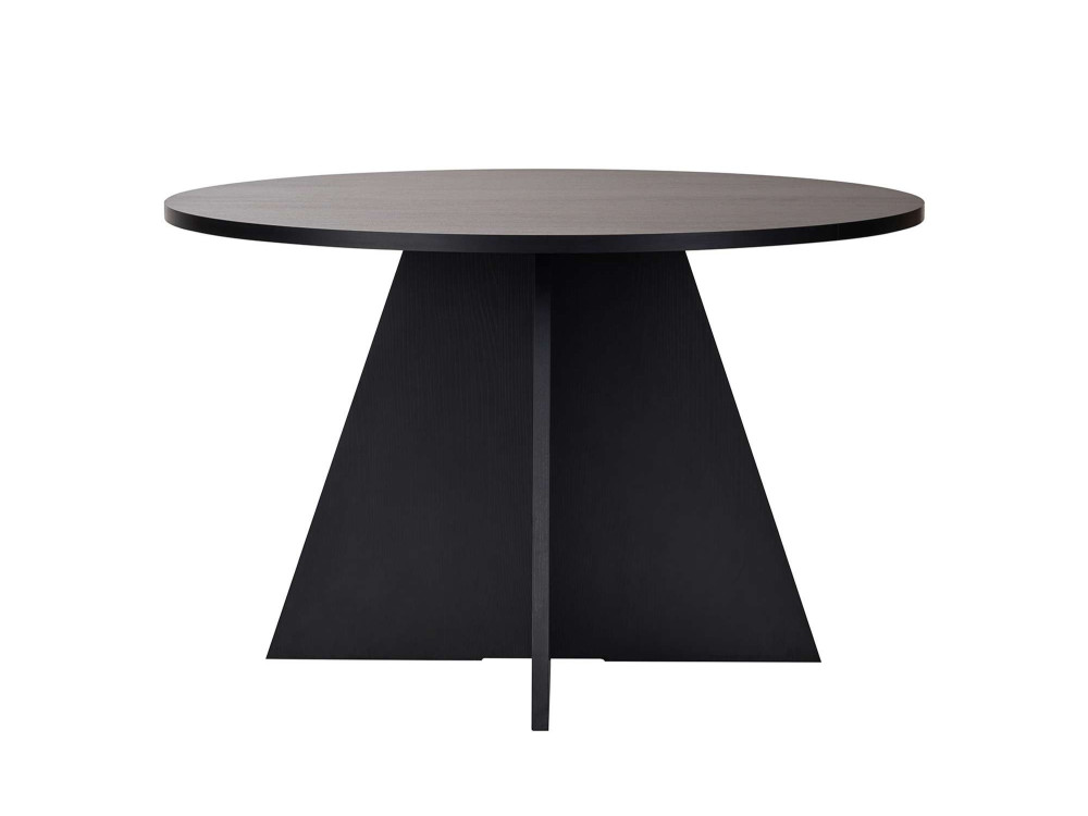 Tavolo da pranzo in legno "Virella" - 120 x 120 x 75 cm - Legno nero