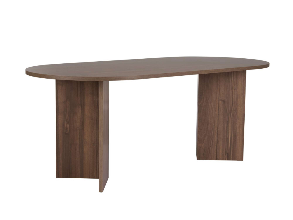 Tavolo da pranzo in legno "Sabella" 200 x 90 x 75 cm - Noce