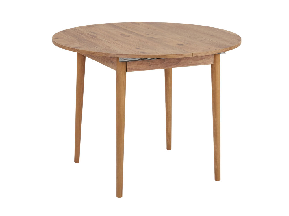 Tavolo da pranzo allungabile in legno "Viona" 100 x 100 x 75 cm - Pino Atlantico