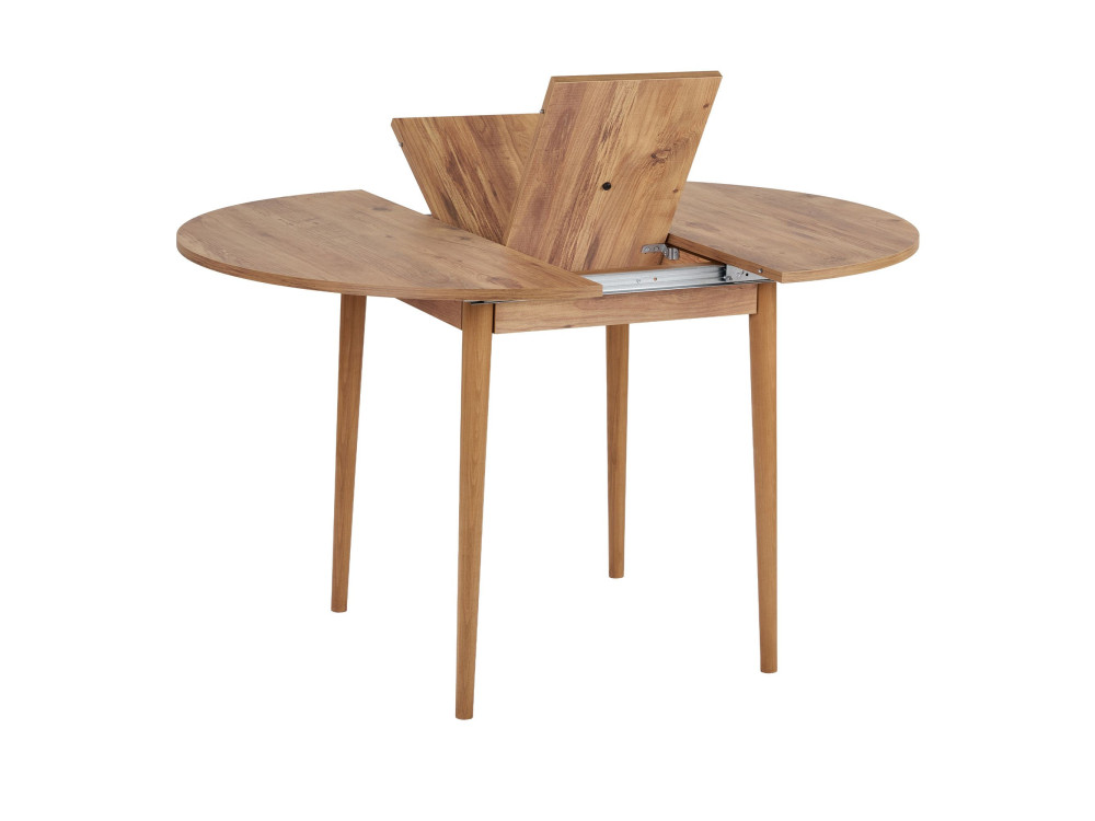 Tavolo da pranzo allungabile in legno "Viona" 100 x 100 x 75 cm - Pino Atlantico