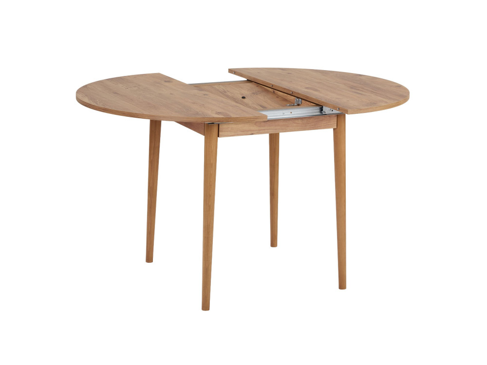 Tavolo da pranzo allungabile in legno "Viona" 100 x 100 x 75 cm - Pino Atlantico