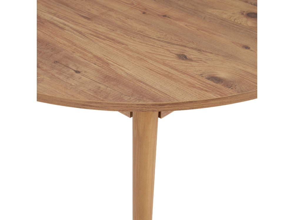 Tavolo da pranzo allungabile in legno "Viona" 100 x 100 x 75 cm - Pino Atlantico