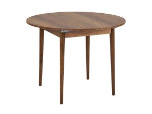 Tavolo da pranzo allungabile in legno "Viona" 100 x 100 x 75 cm - Noce Barok