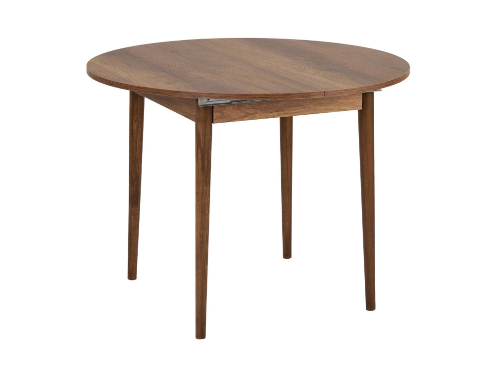 Tavolo da pranzo allungabile in legno "Viona" 100 x 100 x 75 cm - Noce Barok