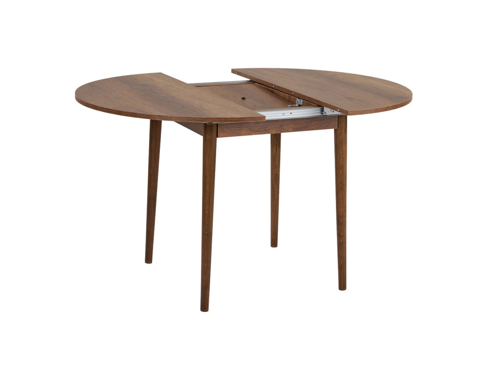Tavolo da pranzo allungabile in legno "Viona" 100 x 100 x 75 cm - Noce Barok