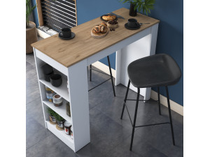 Tavolo da pranzo in legno "Juan" - 120 x 50 x 100 cm - Marrone 2