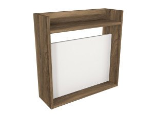 Scrivania in legno "Laptop" - 60 x 19 x 60 cm - Bianco, Noce