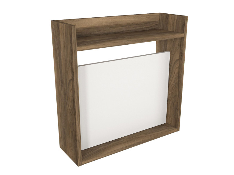 Scrivania in legno "Laptop" - 60 x 19 x 60 cm - Bianco, Noce