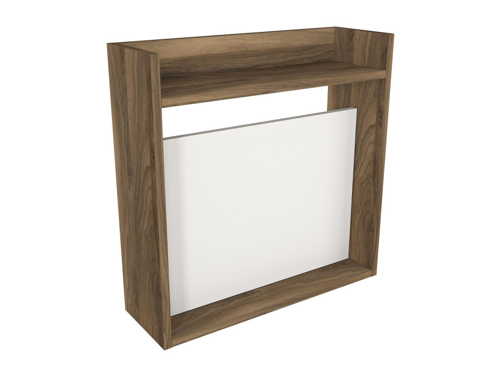 Scrivania in legno "Laptop" - 60 x 19 x 60 cm - Bianco, Noce