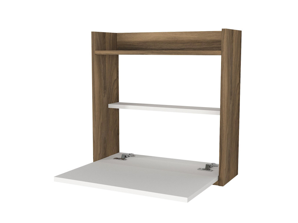 Scrivania in legno "Laptop" - 60 x 19 x 60 cm - Bianco, Noce