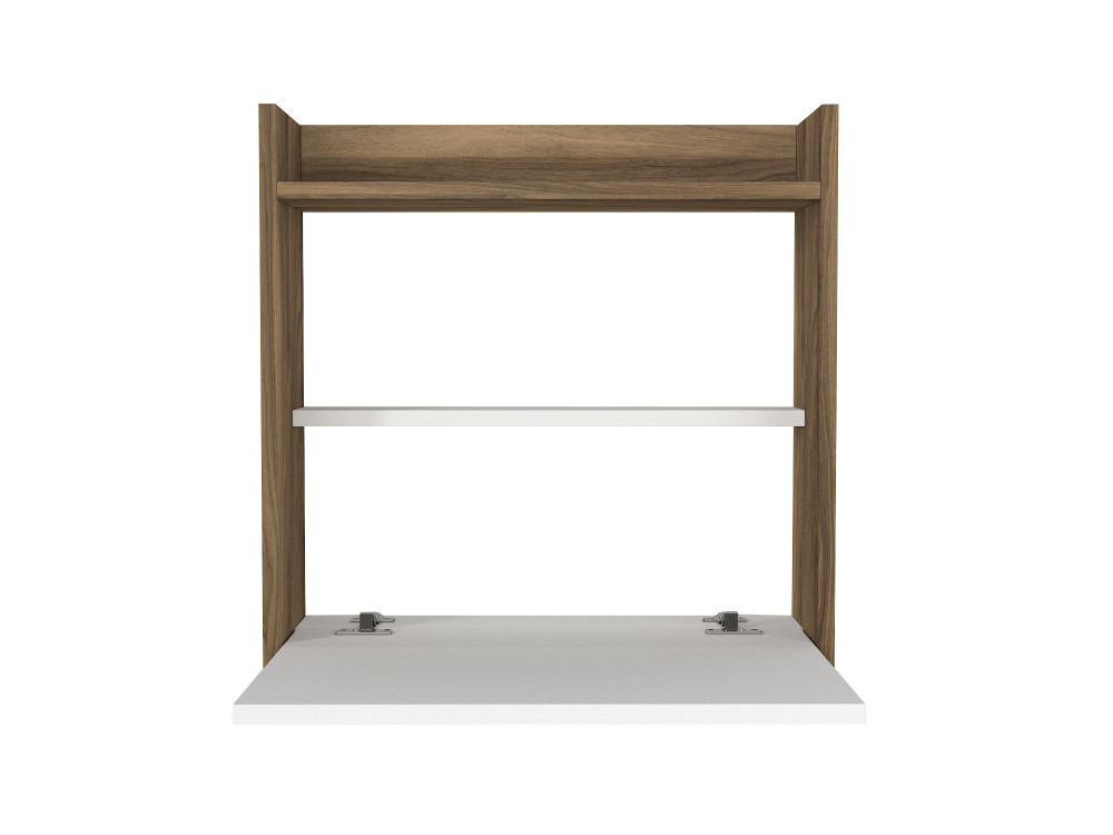 Scrivania in legno "Laptop" - 60 x 19 x 60 cm - Bianco, Noce