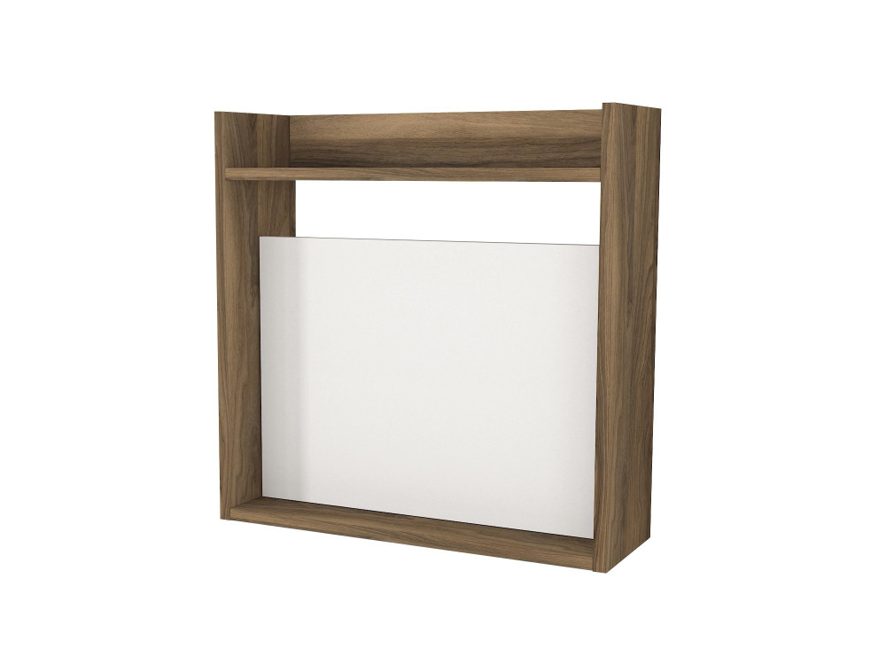 Scrivania in legno "Laptop" - 60 x 19 x 60 cm - Bianco, Noce