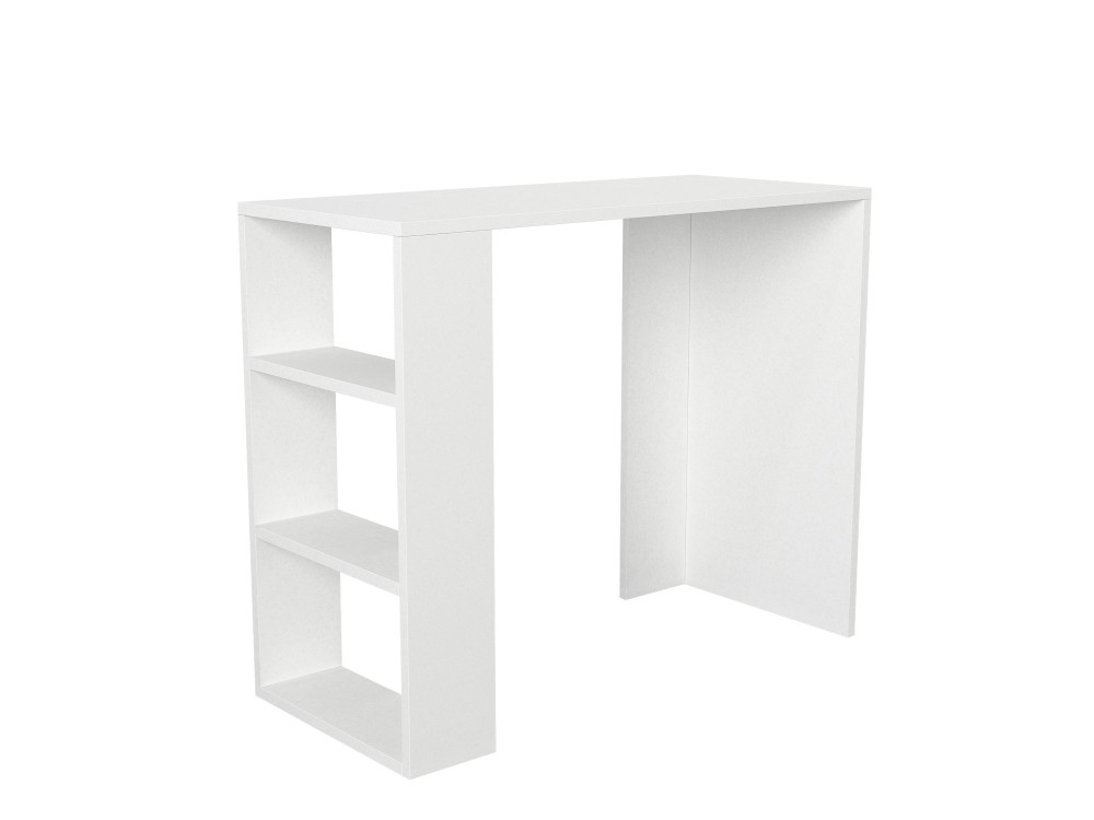 Scrivania in legno "Netenya" - 90 x 40 x 74 cm - Bianco