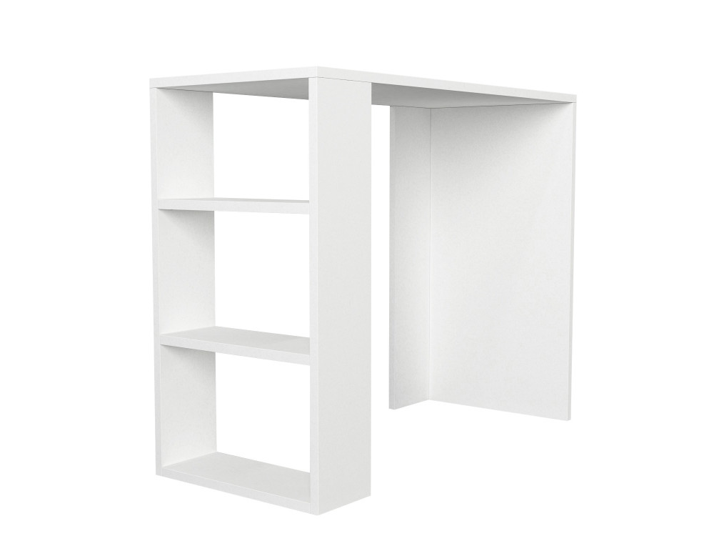 Scrivania in legno "Netenya" - 90 x 40 x 74 cm - Bianco