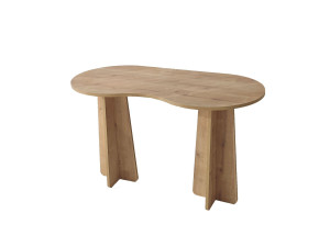 Scrivania "infinita" in legno 120 x 60 x 75 cm - Rovere zaffiro