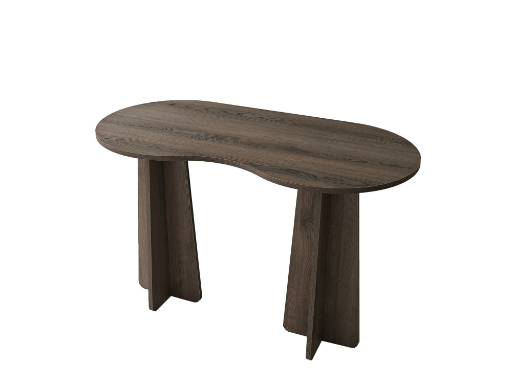 Scrivania "infinita" in legno 120 x 60 x 75 cm - Noce