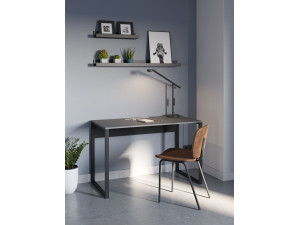 Scrivania in legno "inna" 100 x 60 x 75 cm - Grigio retrò 2