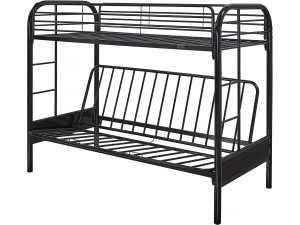 Letto a castello POLO - Metallo - Nero