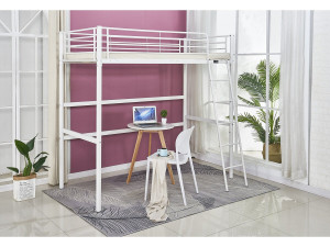 Letto a soppalco "Alora" - 90 x 190 cm - Bianco 2