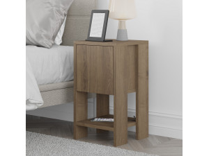 Comodino in legno "Ema" 30 x 30 x 55 cm - Hitit 2