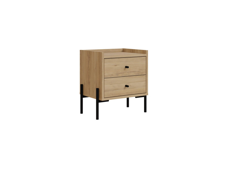 Comodino in legno "Malta" - 45 x 35 x 52 cm - Marrone chiaro
