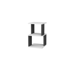 Comodino in legno "Carter" 29,6 x 29,6 x 49,4 cm - Bianco