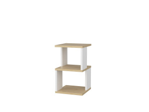 Comodino in legno "Carter" 29,6 x 29,6 x 49,4 cm - Rovere