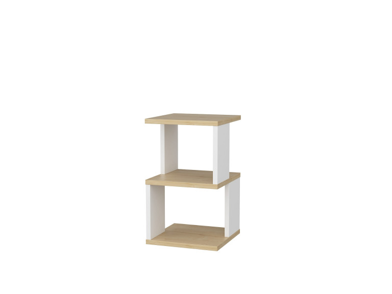 Comodino in legno "Carter" 29,6 x 29,6 x 49,4 cm - Rovere
