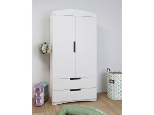Armadio per bambini "Classic" - 175,5 x 90 x 52 cm - Bianco 2